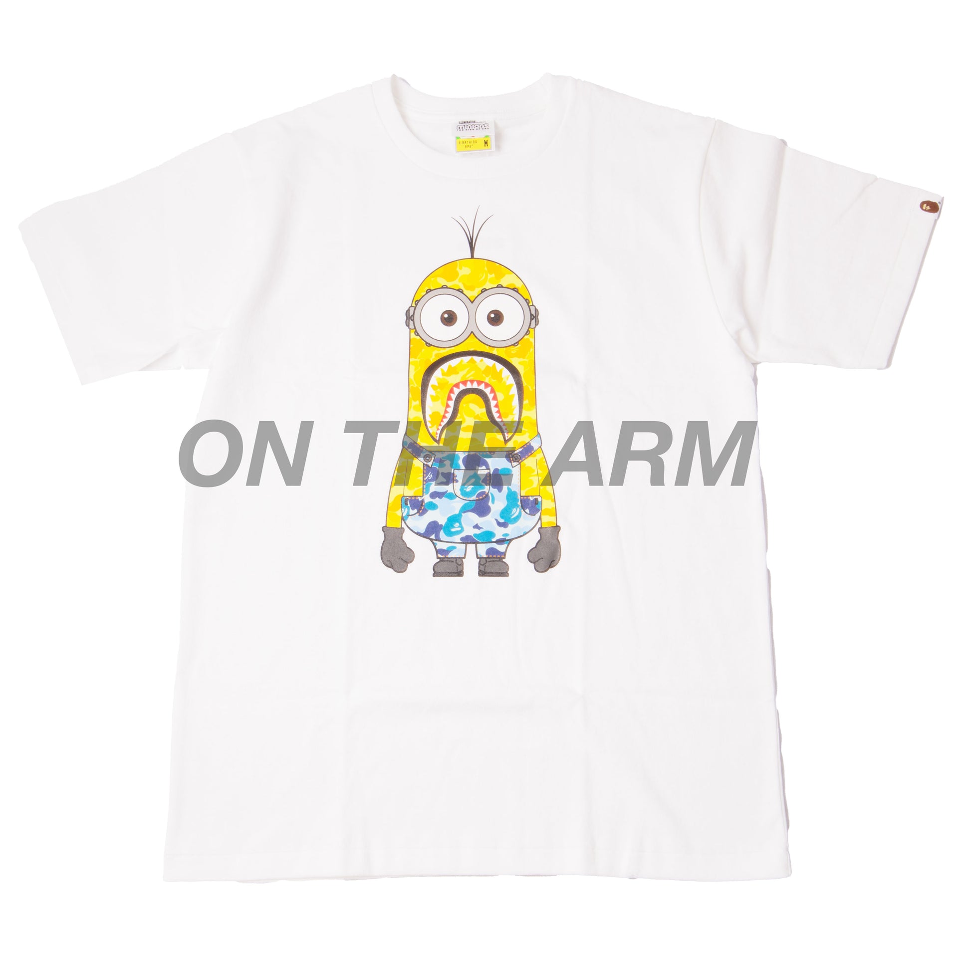 Bape White Minions Camo Tee