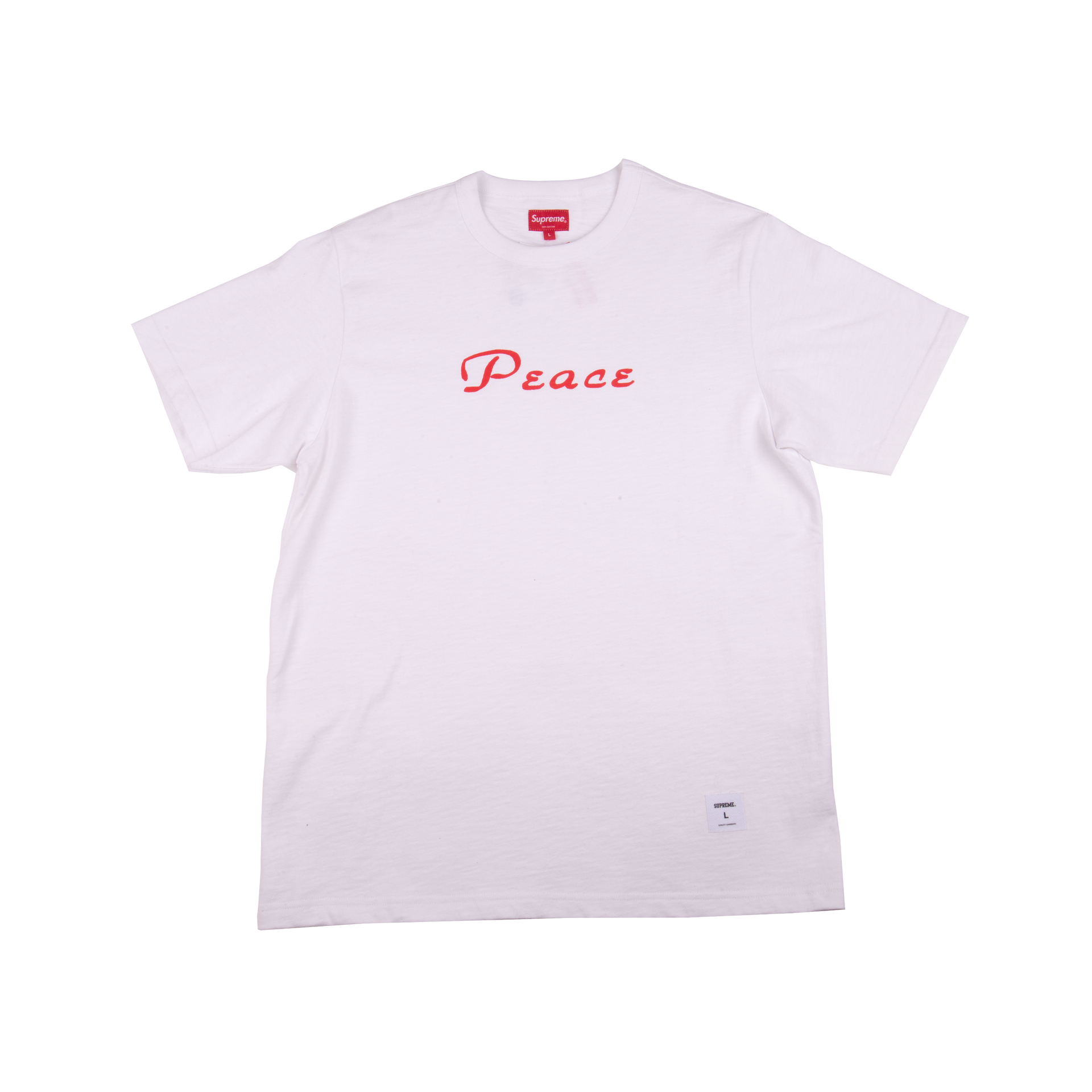 Supreme White Peace Tee