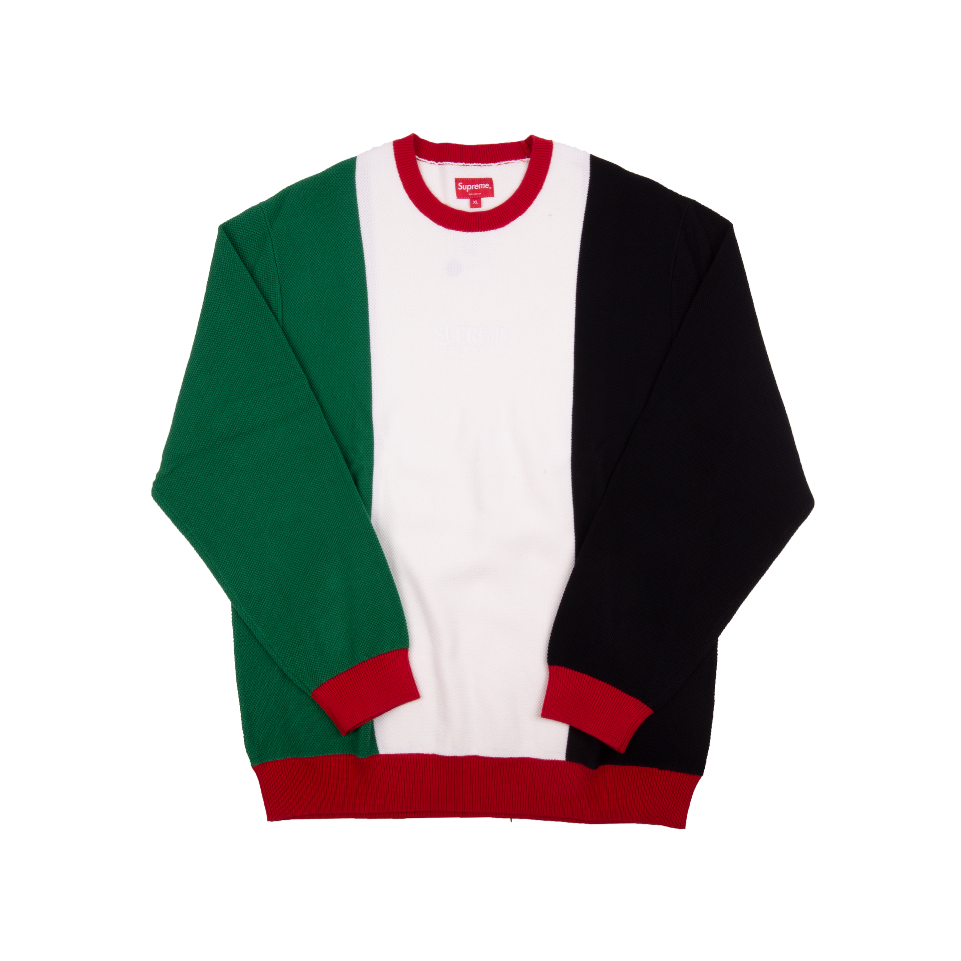 Supreme White Pique Crewneck