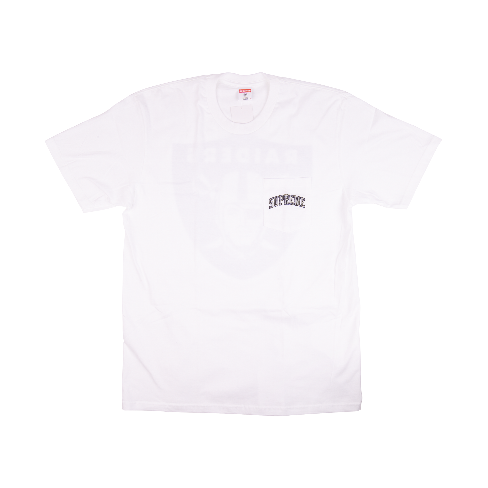 Supreme White Raiders Pocket Tee