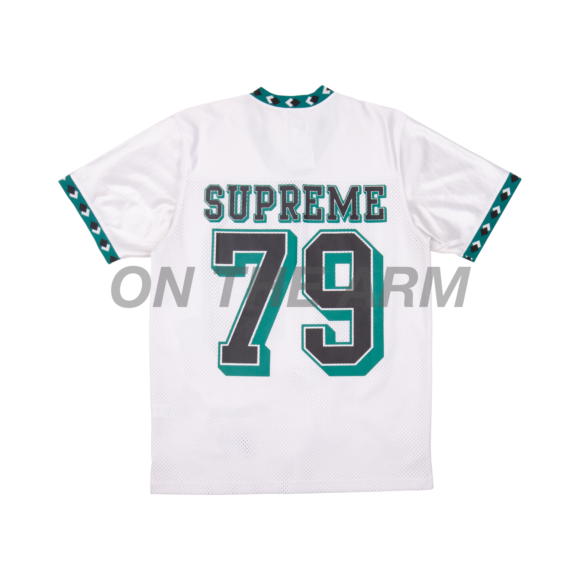 Supreme White Diamond Ribbed Jersey