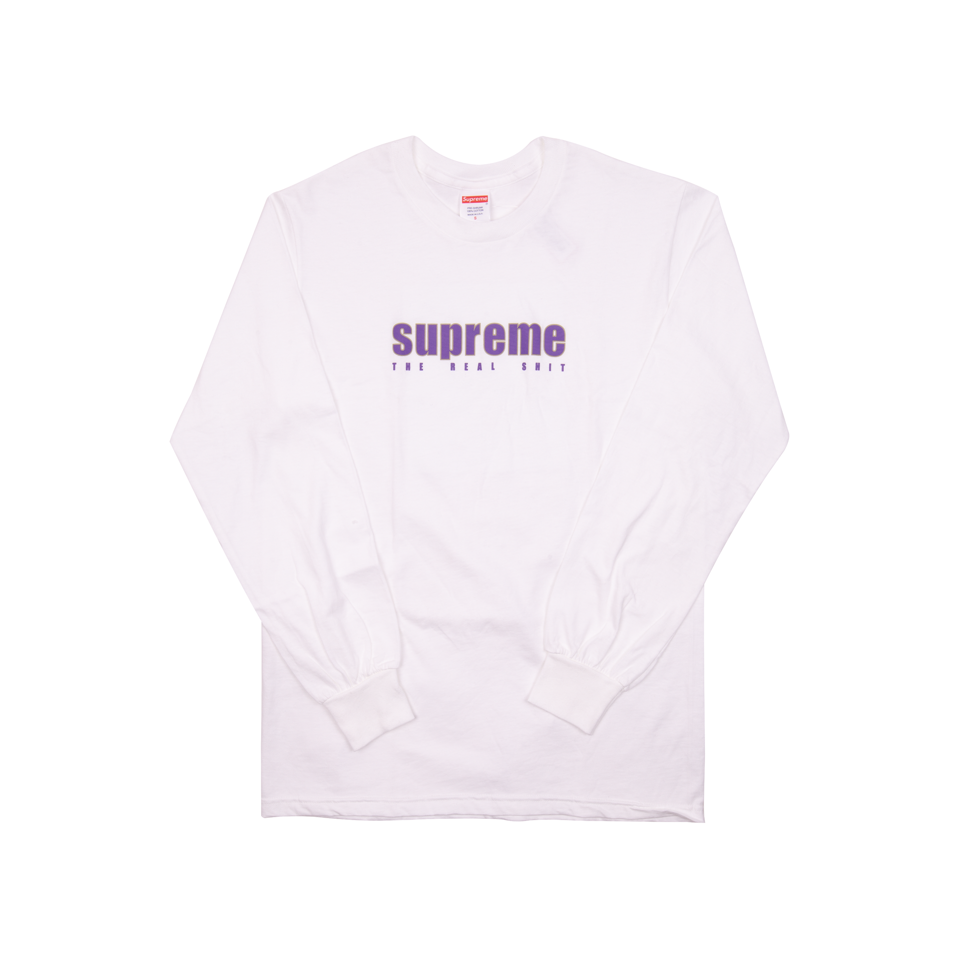 Supreme White Real Shit L/S
