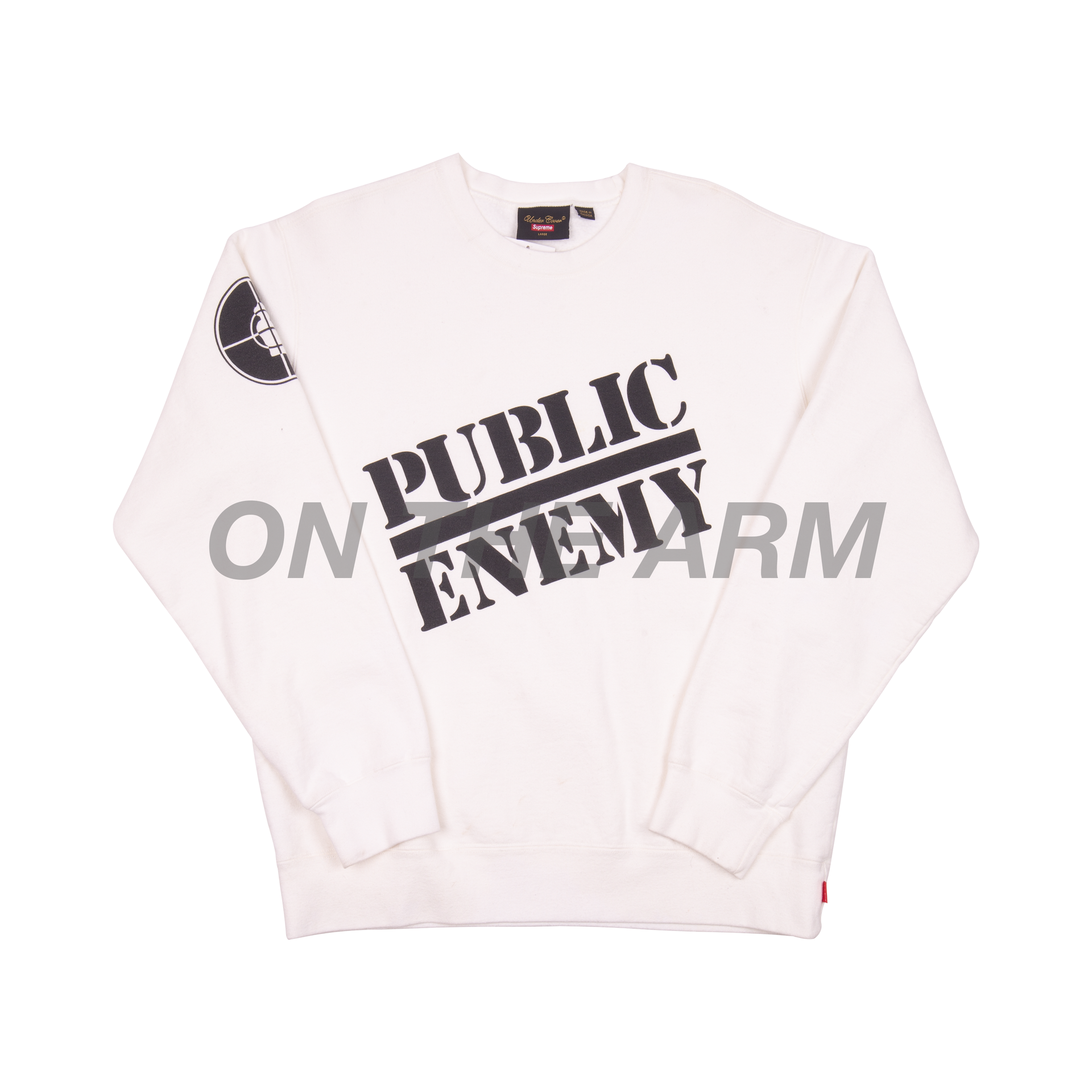 Supreme White Public Enemy Crewneck