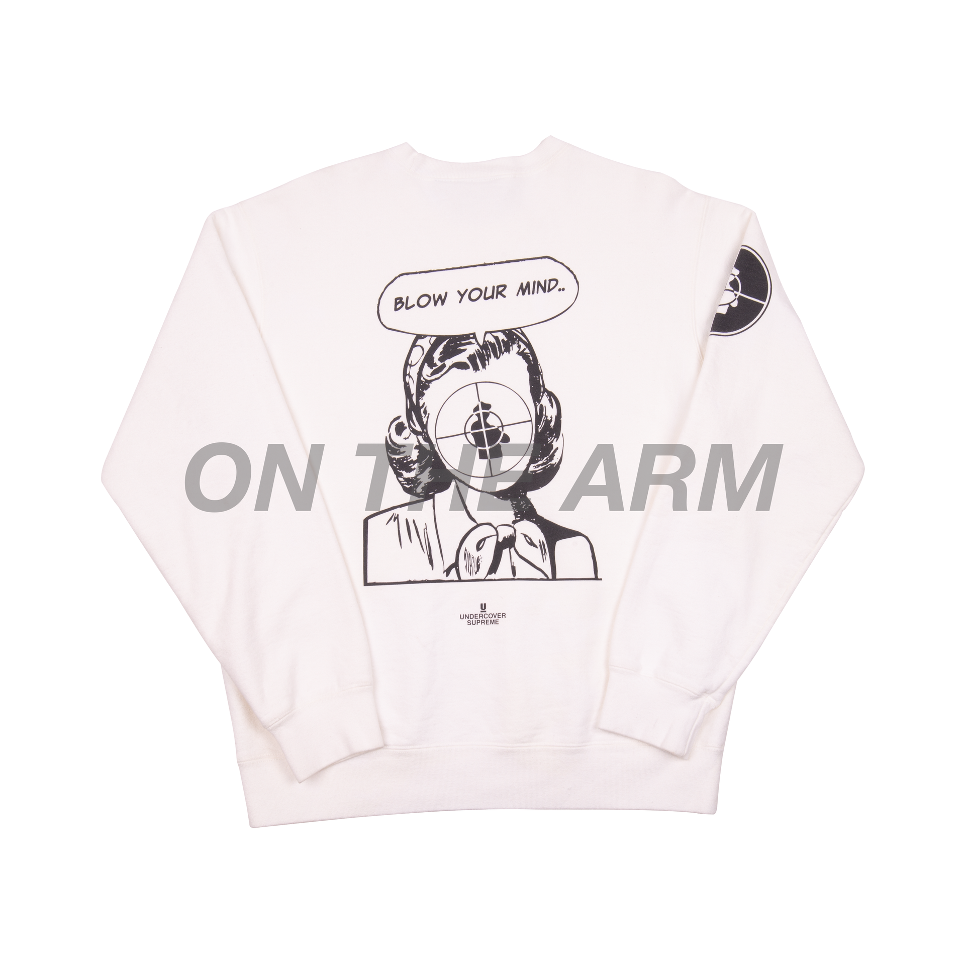 Supreme White Public Enemy Crewneck