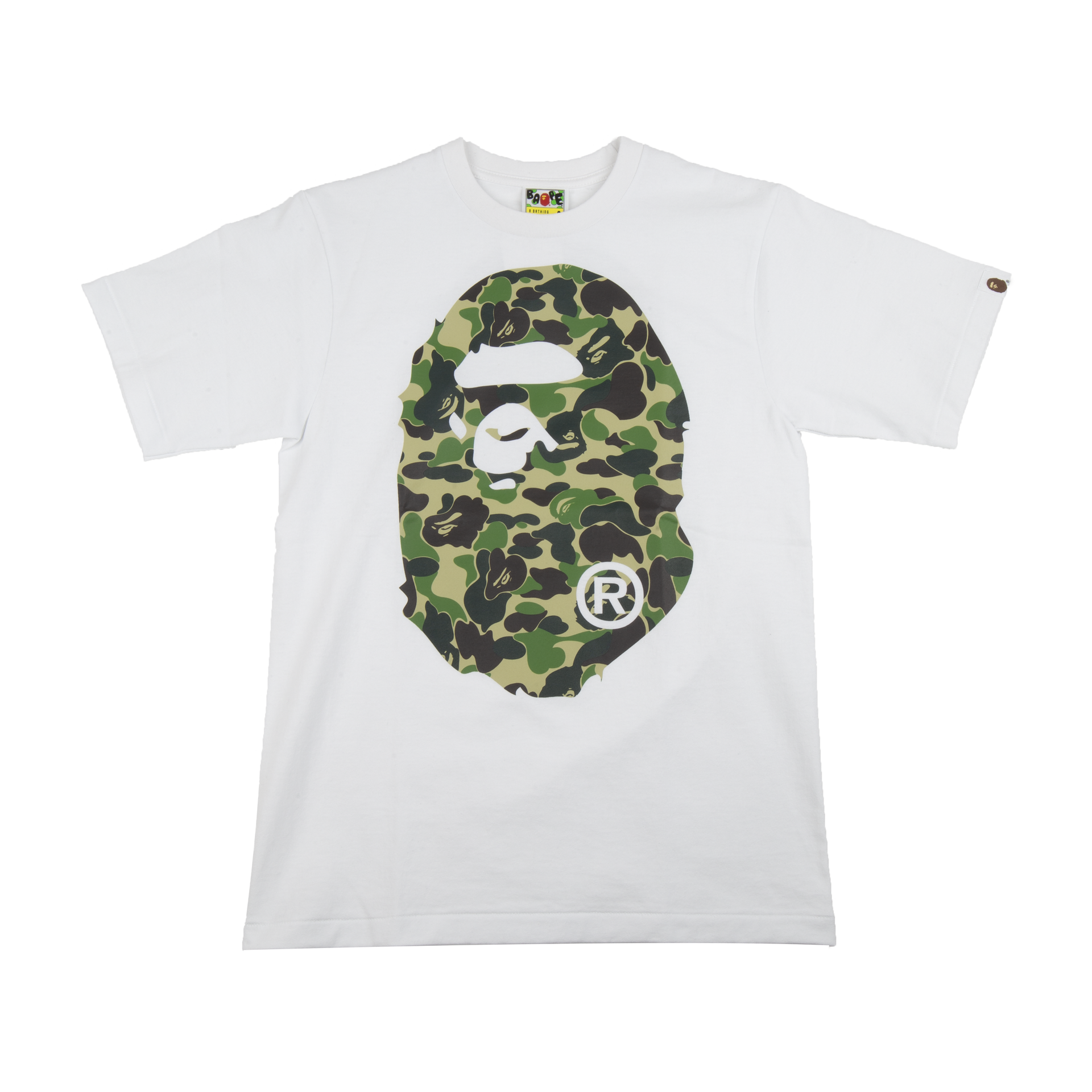 Bape White 1st Camo Big Ape Head Tee