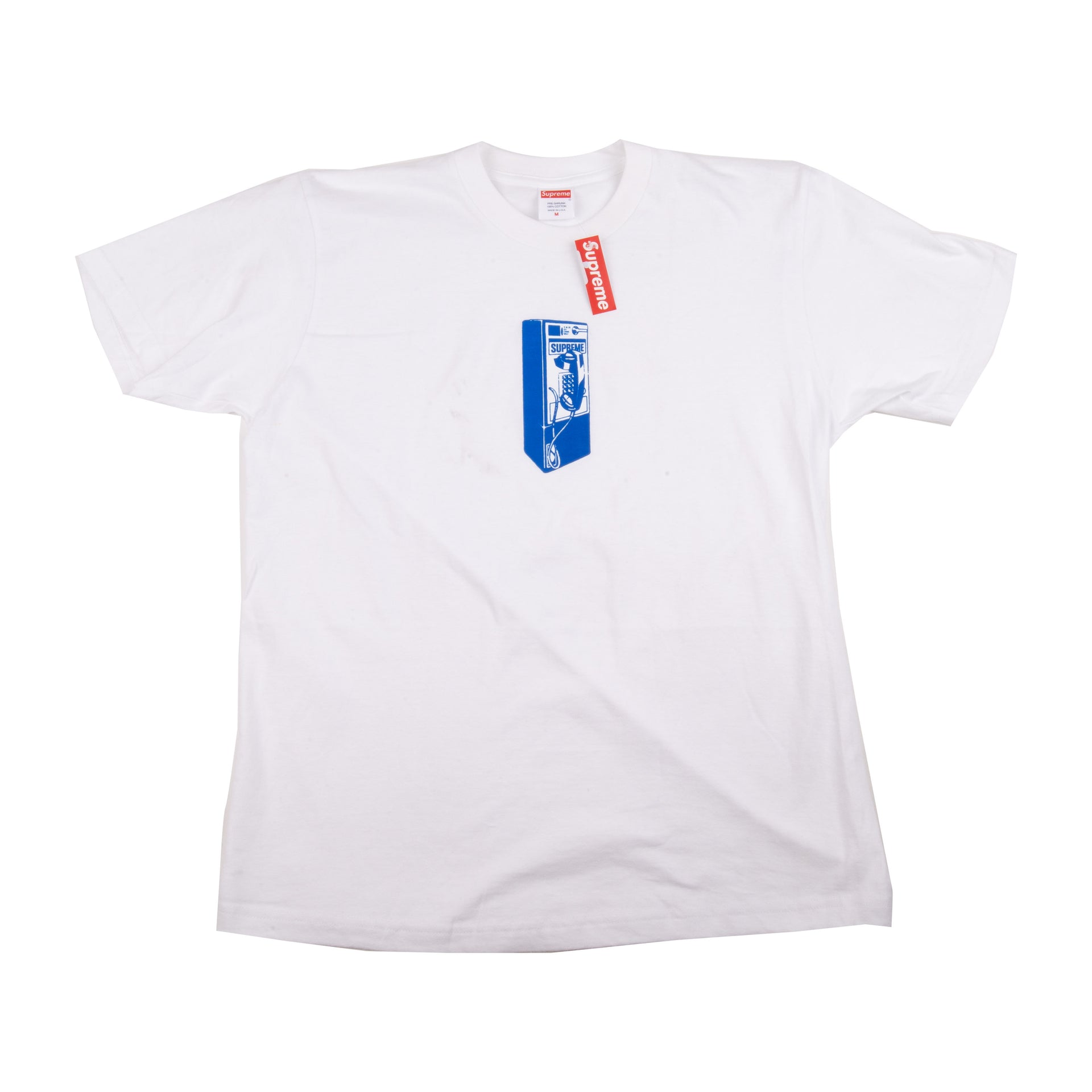 Supreme White Payphone Tee