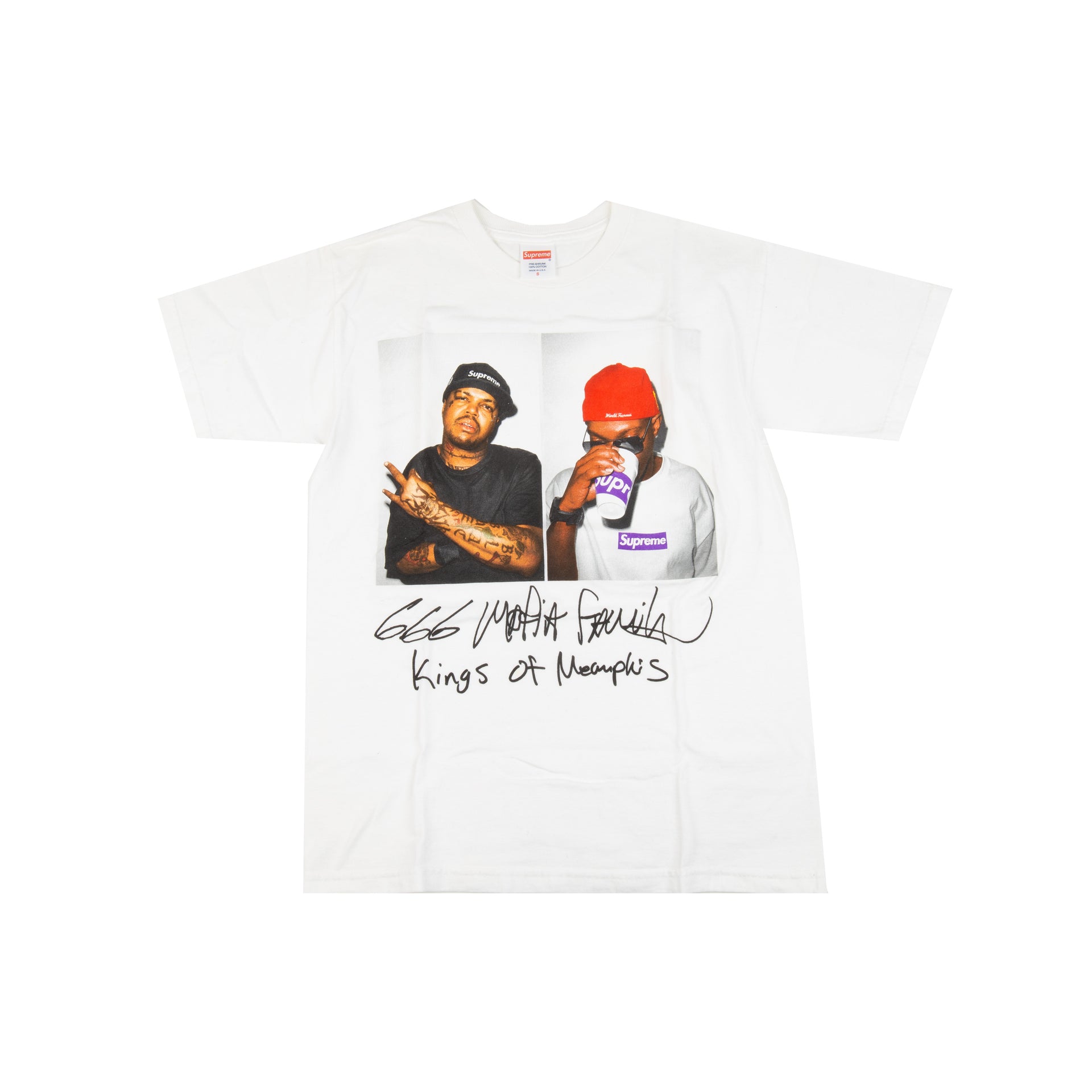 Supreme White 3 6 Mafia Tee