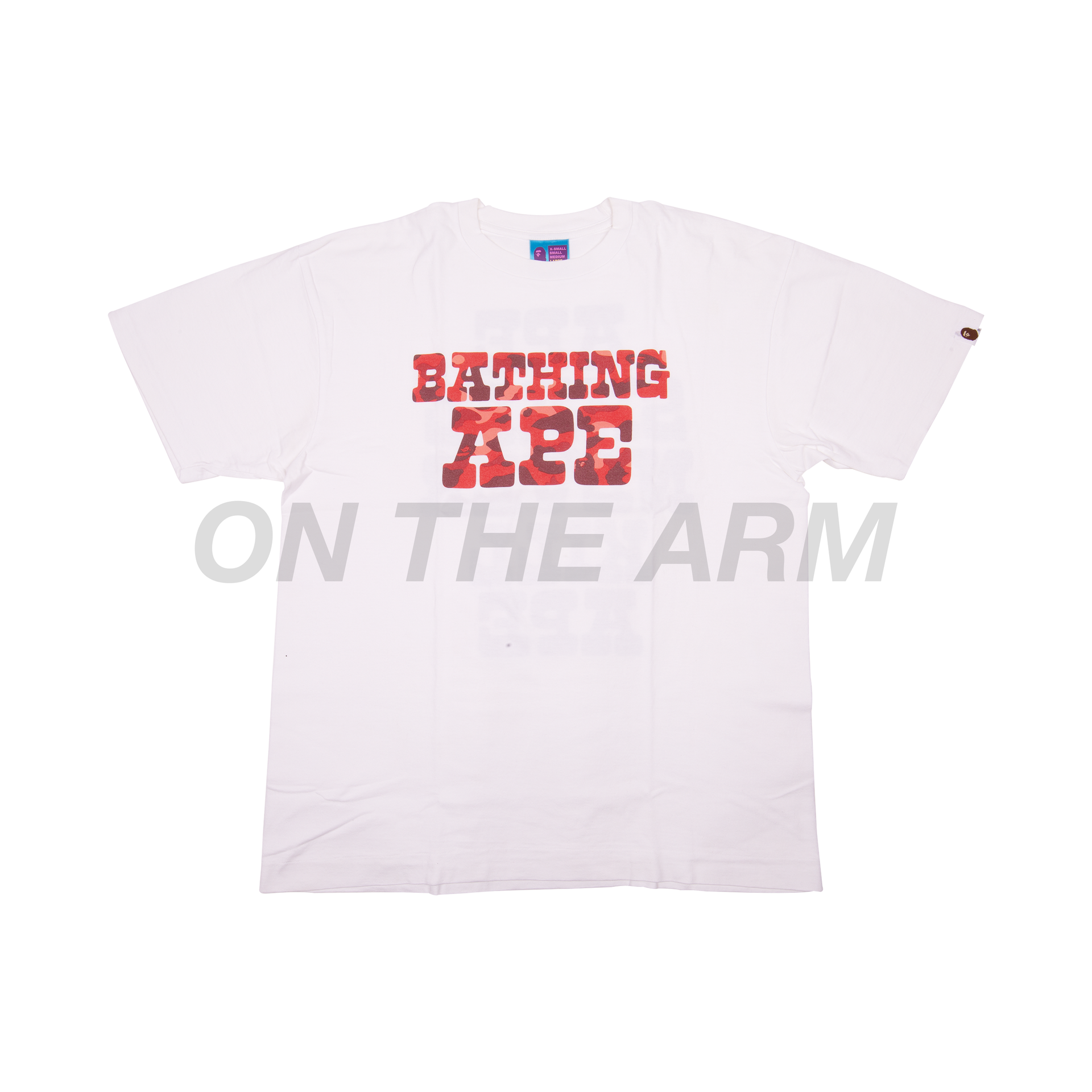Bape White Red Camo ASNKA Tee