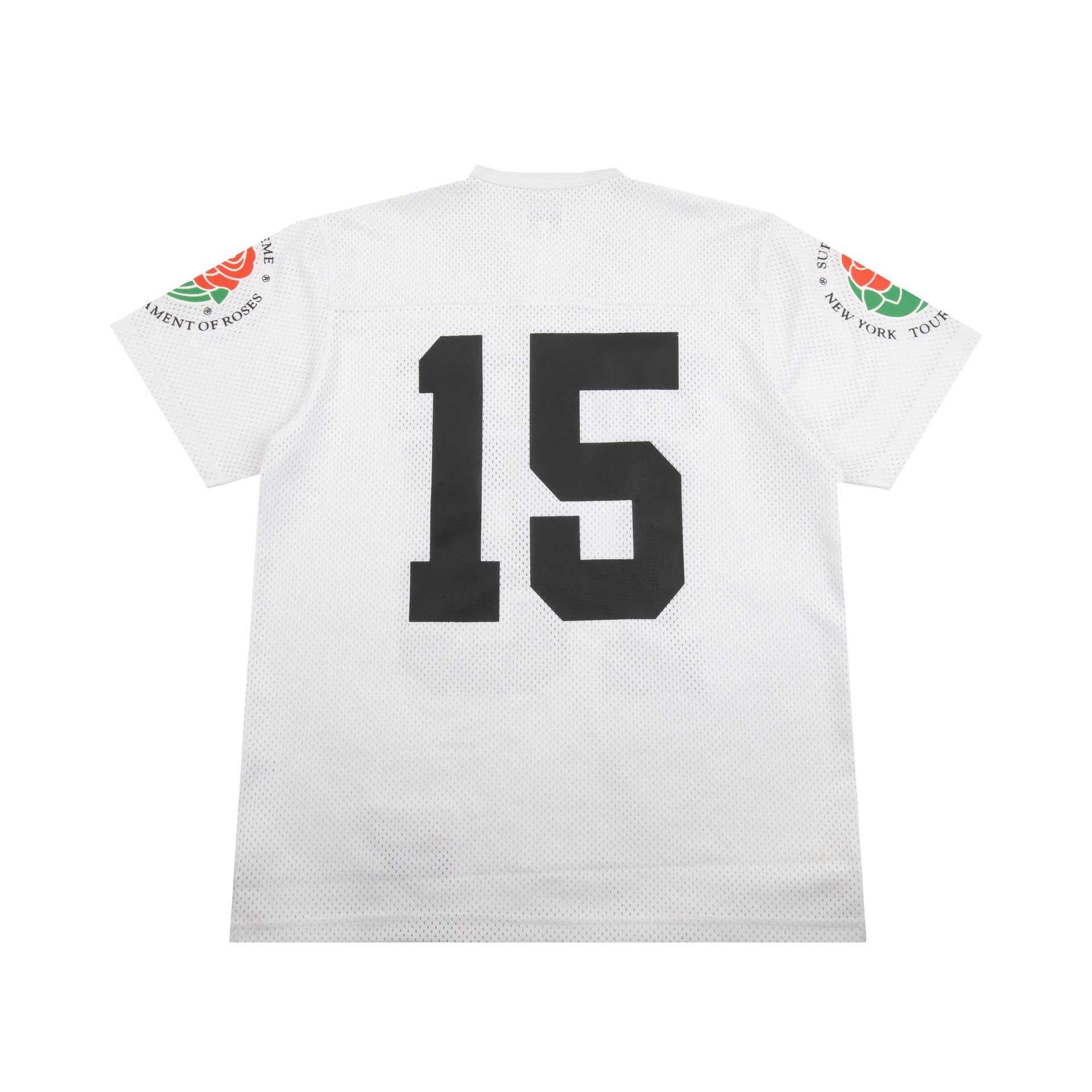 Supreme White Roses Football Jersey
