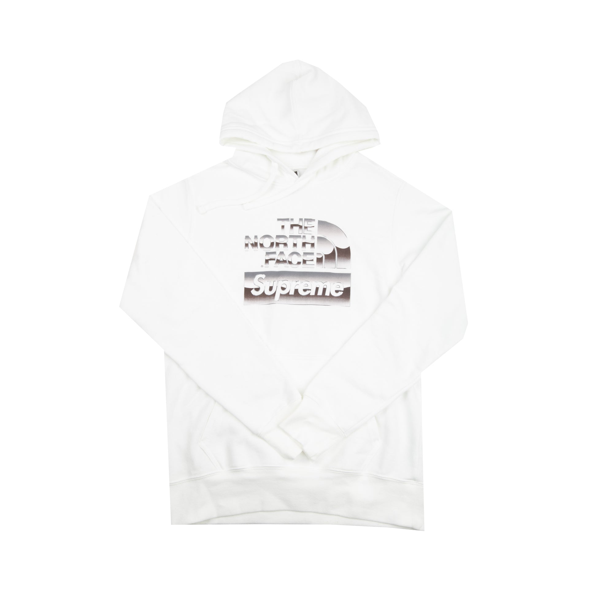 Supreme White TNF Chrome Hoodie