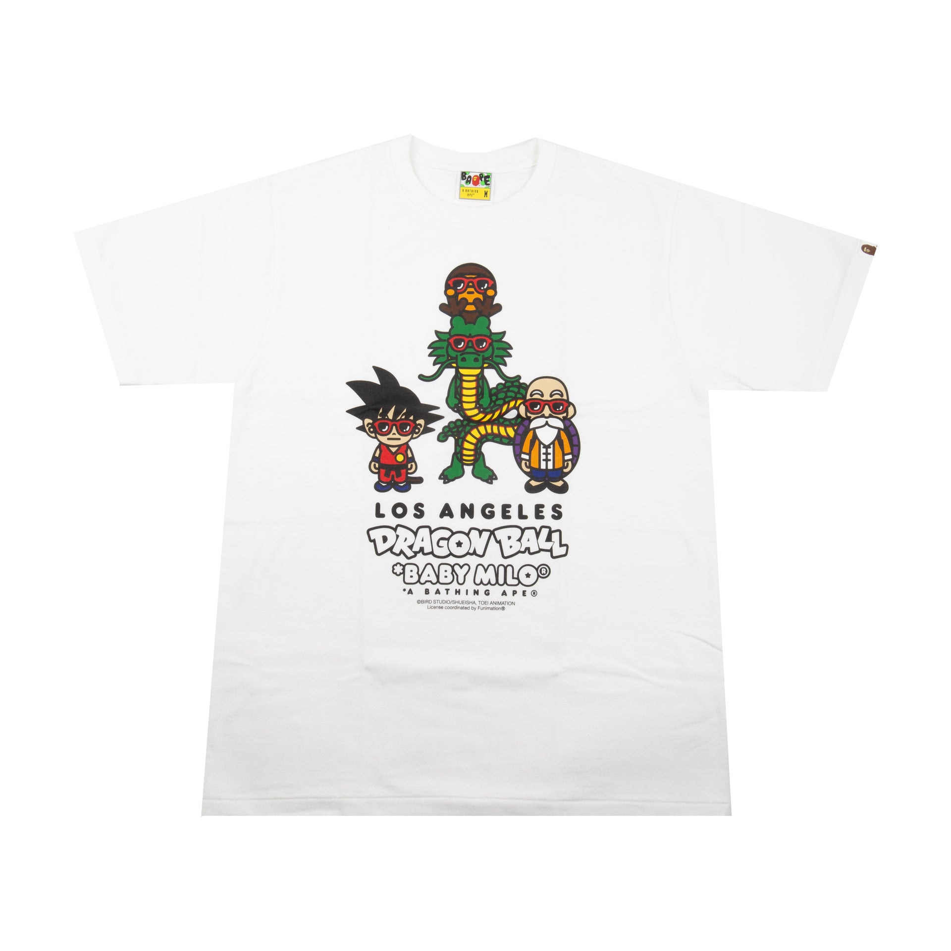 Bape White Dragon Ball Baby Milo Tee