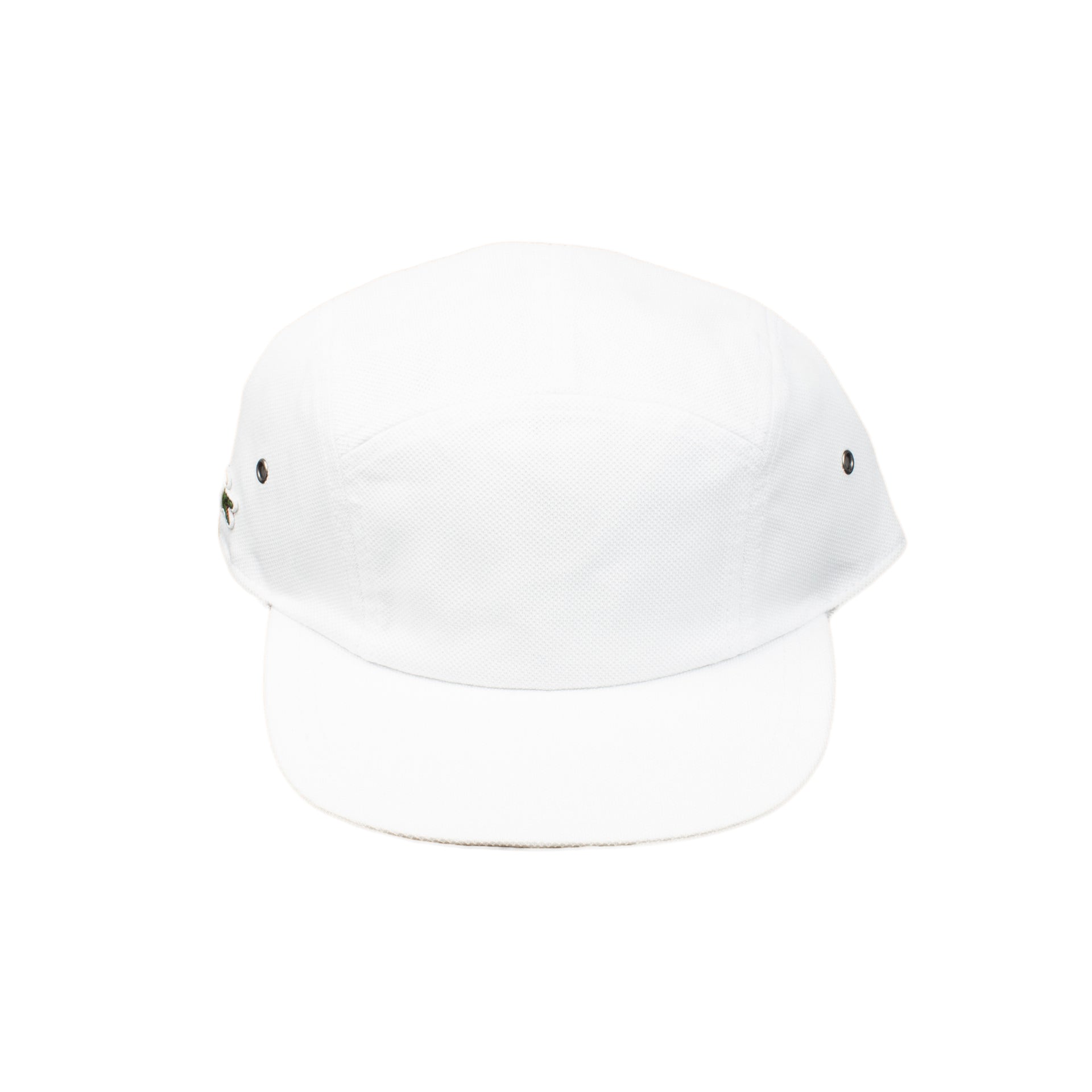 Supreme White Lacoste Pique Camp Cap