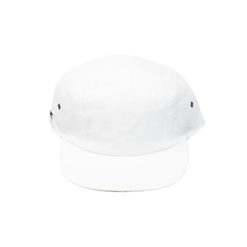 Supreme White Lacoste Pique Camp Cap