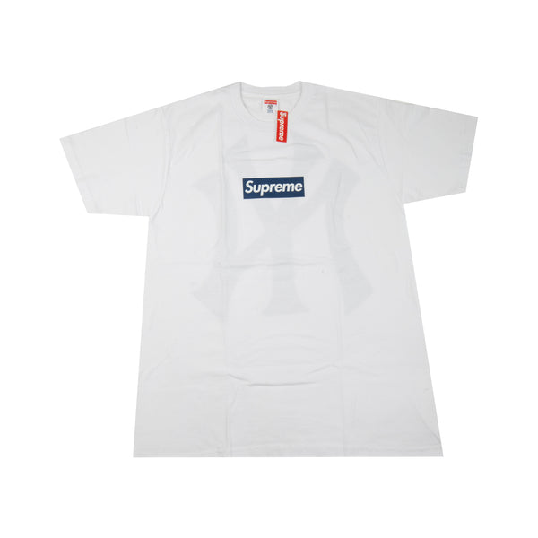 Supreme White Yankees Box Logo Tee