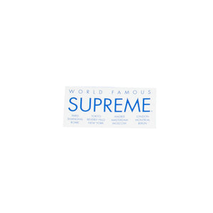 Supreme White International Sticker