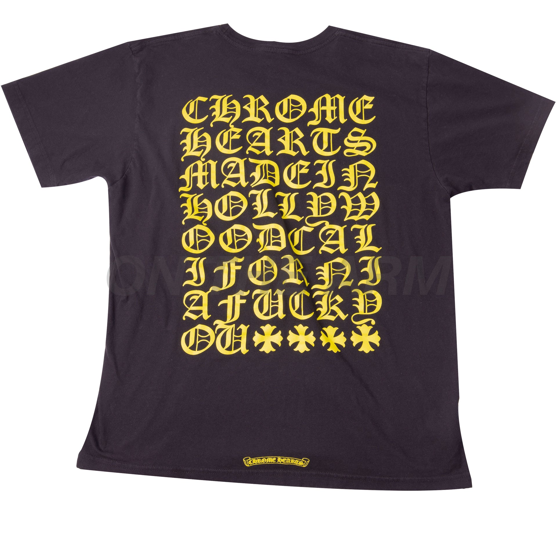 Chrome Hearts Black/Yellow Made In California Pocket Tee USED