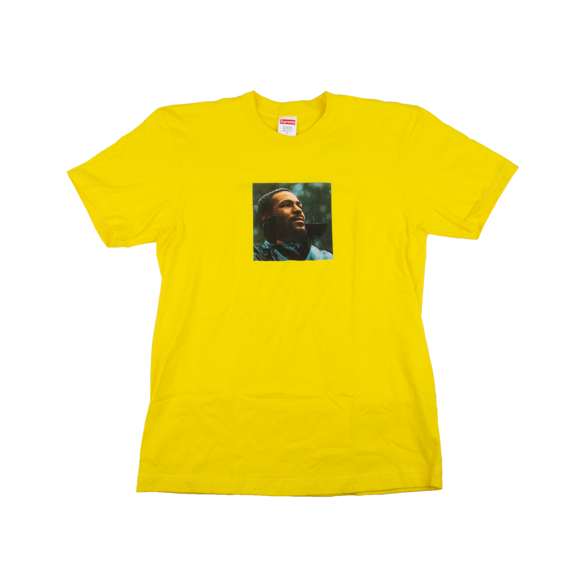 Supreme Yellow Marvin Gaye Tee