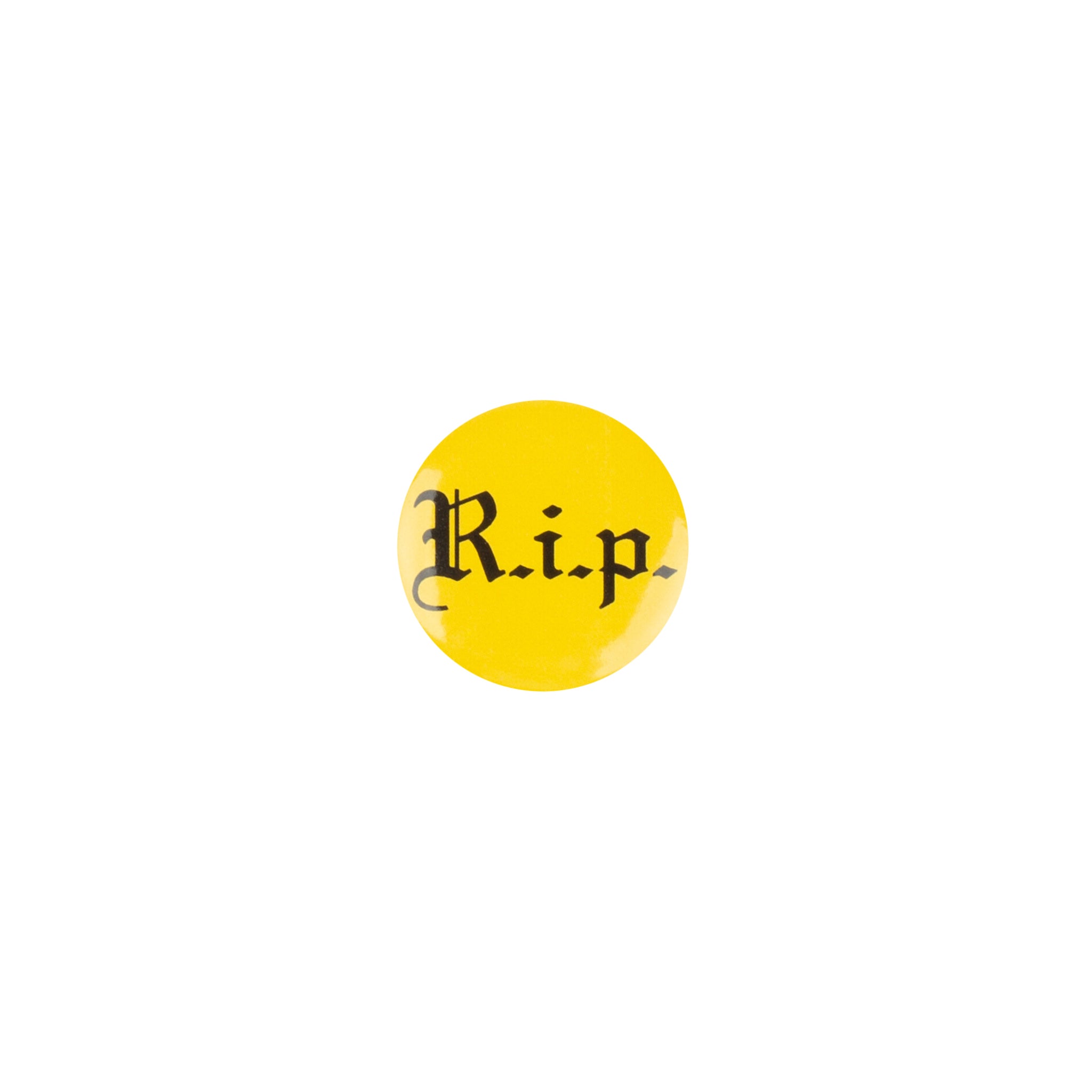 Supreme Yellow RIP Pin