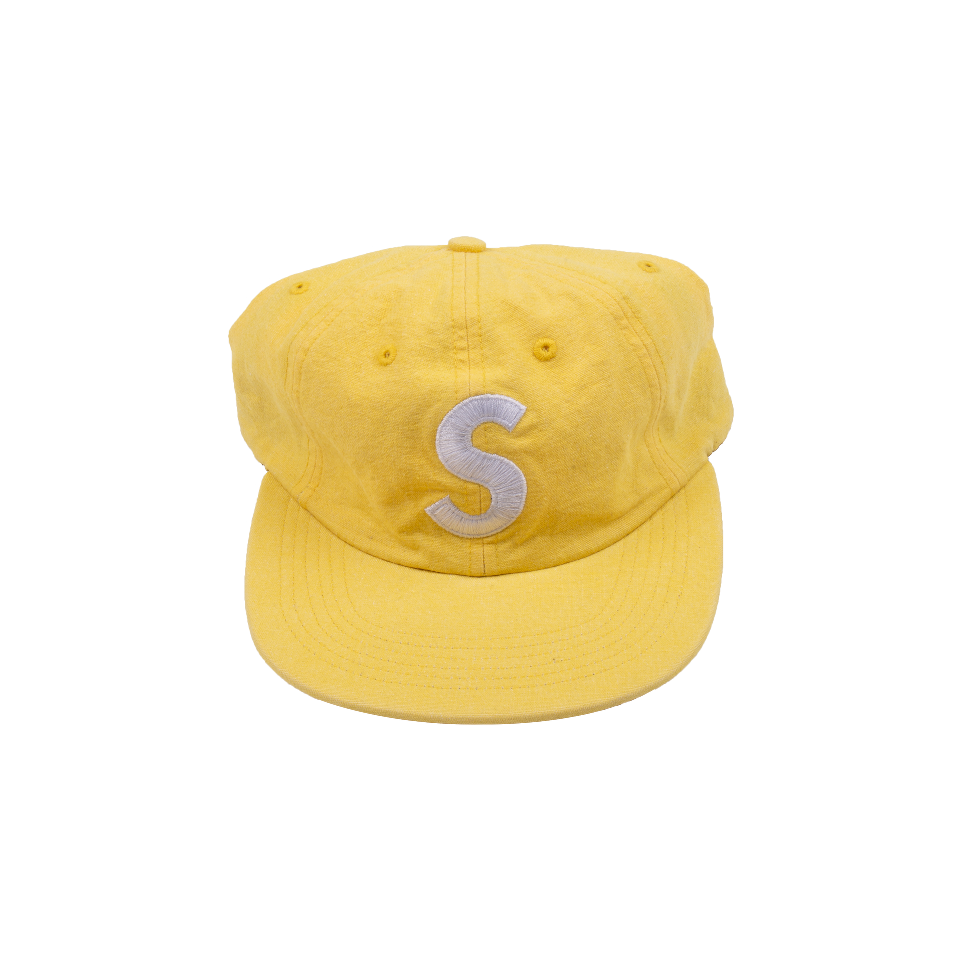Supreme Yellow S Logo Hat