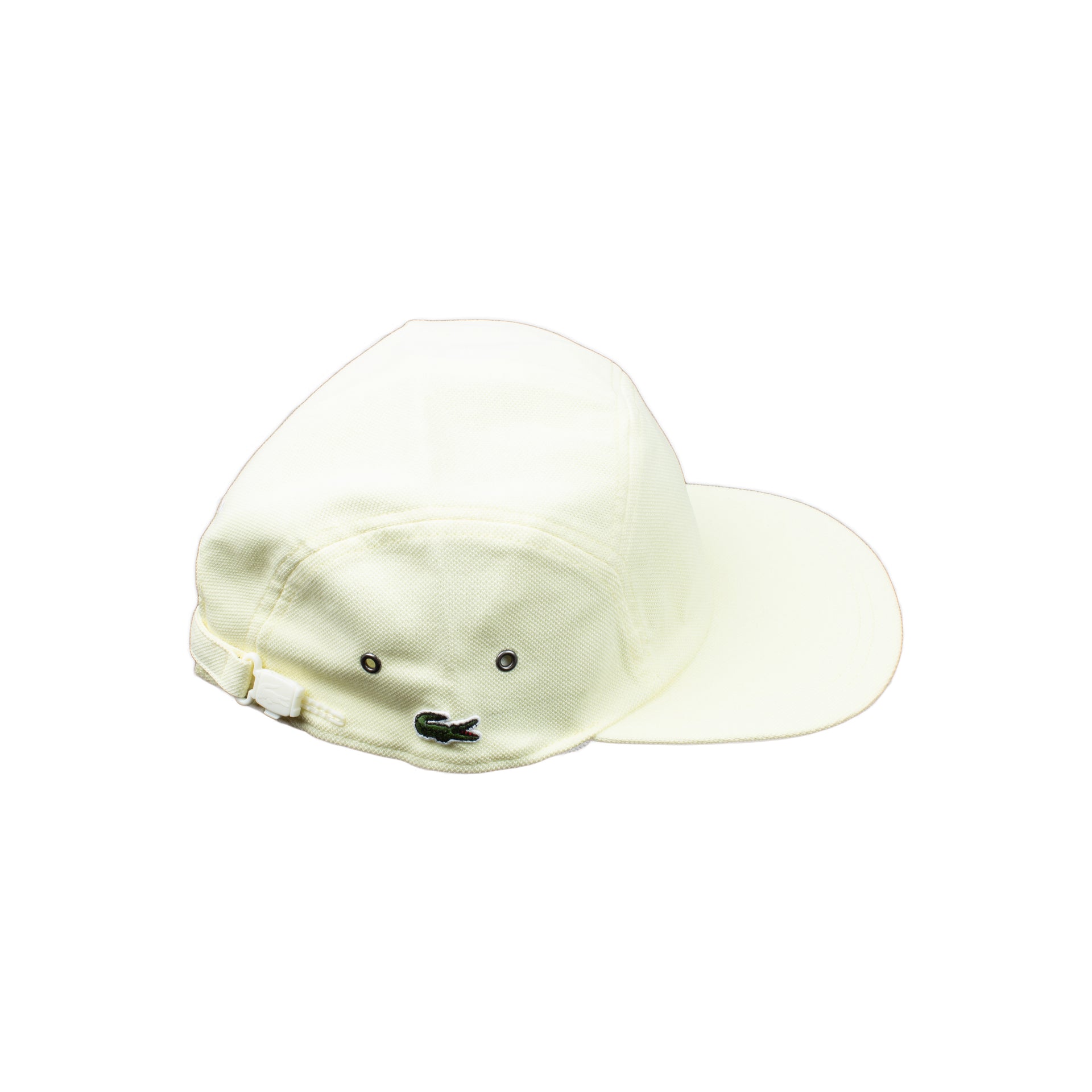 Supreme Yellow Lacoste Pique Camp Cap
