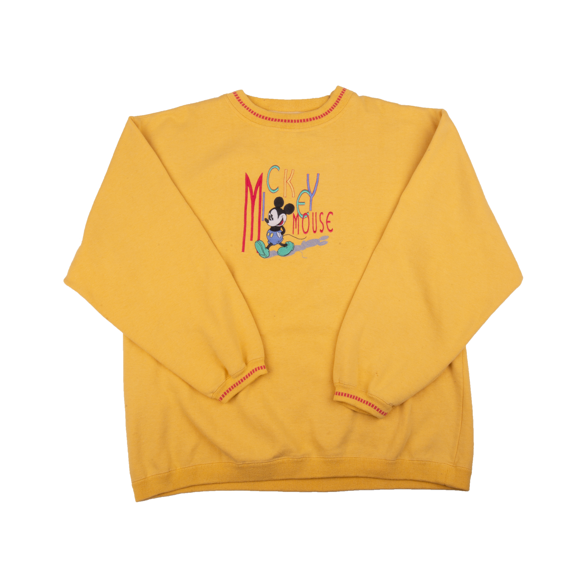 Vintage Mickey Mouse Yellow Crew