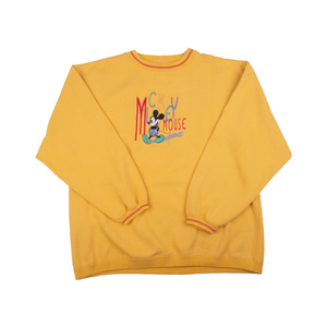 Vintage Mickey Mouse Yellow Crew