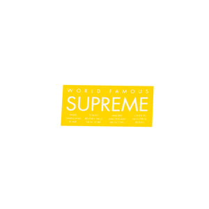 Supreme Yellow International Sticker